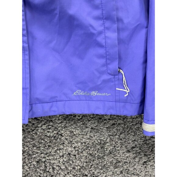 Eddie Bauer Windbreaker Jacket Womens Medium Purple Thermal Lined Weatheredge - Picture 3 of 16